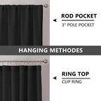 Tollpiz Linen Curtains Living Room Rod Pocket Semi Sheer Curtain Burlap Light - Image 5