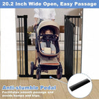 60.2"-65.7" Baby Gates Extra Wide, 40.5" Tall Dog Gate Indoor, Walk Through Pet - Image 5
