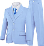 Boys’ Formal Suit 5 Piece Set, Toddler Tuxedos - Image 2