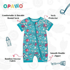 OPAWO Bamboo Baby Pajamas 3 Pack, Double Zipper Bamboo Sleepers - Image 3