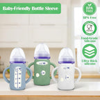 BUSOHA 3 Pack Silicone Sleeves for Lansinoh Glass Bottles - Image 3