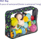 TSA Approved 5-Piece Diaper Bag Organizer Pouch Set Clear Waterproof TPU Kids - Image 4