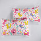 QOOMO Floral Cat Comforter King Size, Down Alternative, Soft and Lightweight - Image 6