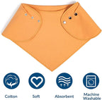 Adult Drool Bib for Special Needs, 3 Pk Soft Absorbent Large Bandana Bibs Set - Image 2