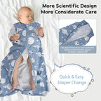 Baby Sleep Sack 12-18 Months Baby Wearable Blanket 100% Cotton TOG 0.5 2-Way - Image 4