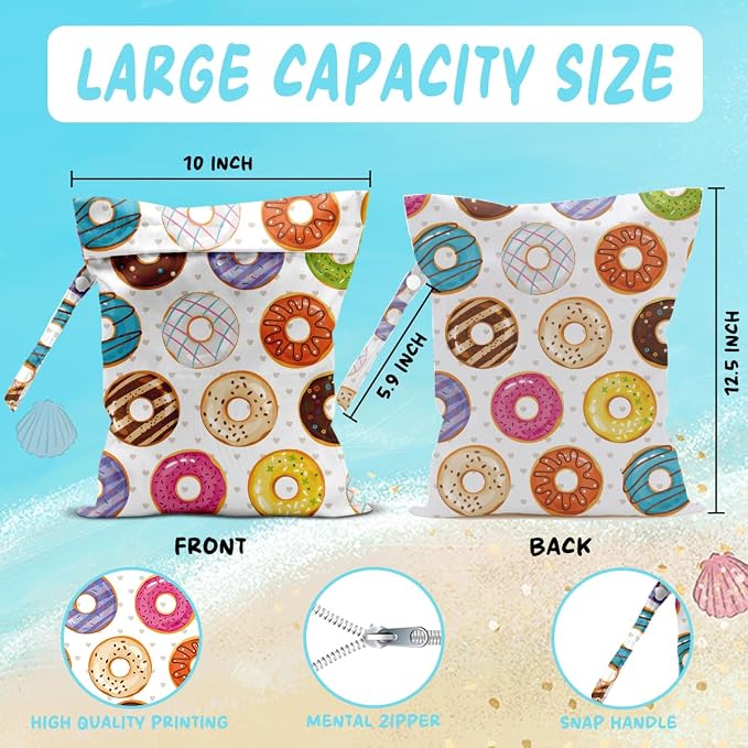 Wet Bag for Baby Swimsuit Kids Wet Dry Bag for Breast Pump Parts Diaper Bag - Image 2