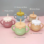 Honey Jar Pot 3-in-1 Silicone Training Cup 8.5oz, Baby Sippy Cup - Image 6