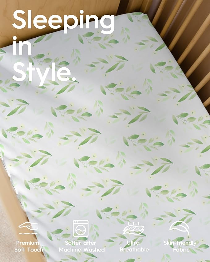 Crib Sheets for Boy Girl, Premium Soft Crib Mattress Fitted Sheet, Ultra - Image 3