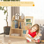 White 3 Tier Kids Bookshelf Toddler Book Rack - Image 2