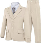 Boys’ Formal Suit 5 Piece Set, Toddler Tuxedos - Image 2