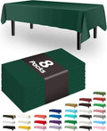 Pureegg Plastic Table Cloth Disposable 8 Pack, 54 x 108 Inch Table Cloths by Pureegg