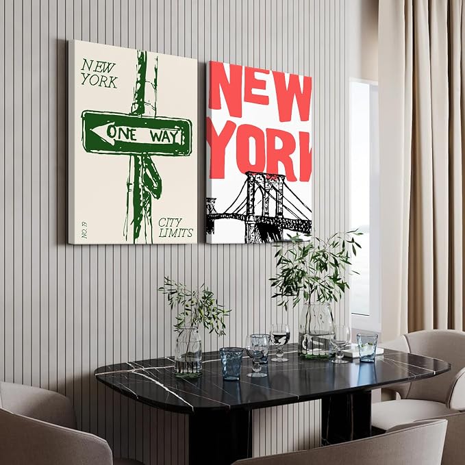 New York City Wall Art Nyc Canvas Wall Decor Vintage New York Pictures Poster - Image 5