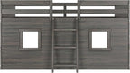 Max & Lily Modern Farmhouse Twin Low Loft Bed - Image 4