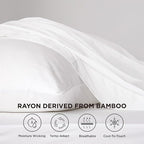 Bedsure Cooling Sheets Twin XL, Rayon Derived from Bamboo, Breathable & Soft - Image 2