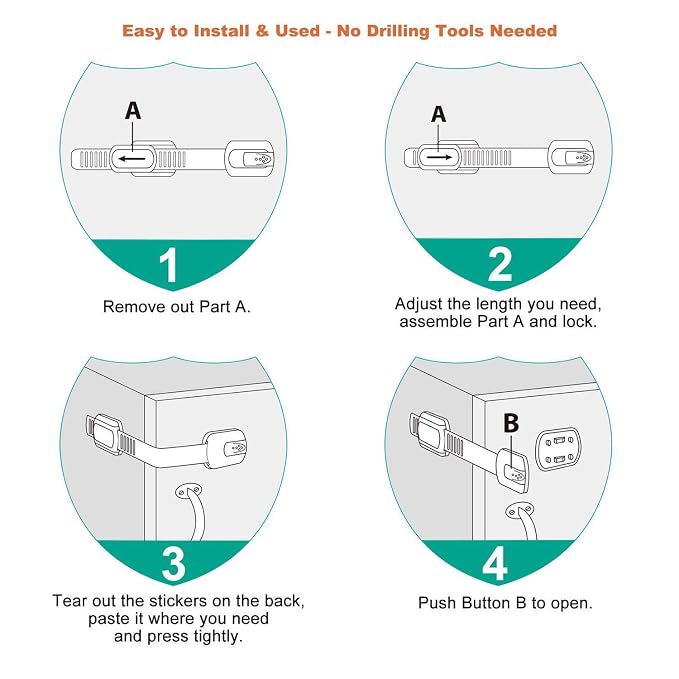 16 Pack Vmaisi Multi-Use Adhesive Straps Locks - Image 4