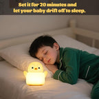 Penguin Nursery Night Light, LED Squishy Silicone Lamp, 2 Levels Dimmable - Image 6