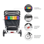 Familidoo H6E 6 seat Baby Stroller- Double Canopy - Image 5