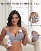 As Fairy Wireless Seamless Pumping Bra Hands Free Nursing Bra Wirefree Comfort - Image 2