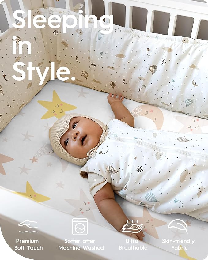 Cloud-Like Soft Pack N Play Sheets - Image 2