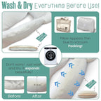 Baby Pillow Anti-Roll, and Tummy Time Features, 3D Air Mesh Fabric - Image 2