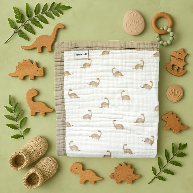 Organic Cotton Muslin Baby Blanket - Image 2