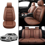 Seat Covers for Cadillac cts 2003-2019 | 5-Seats Leather Seat Covers - Image 2