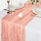 12 Pack Blush Pink Cheesecloth Table Runner 10Ft Gauze Cheese Cloth Table - Image 4