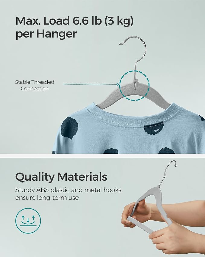 SONGMICS Baby Kids Hangers 50 Pack - Image 8
