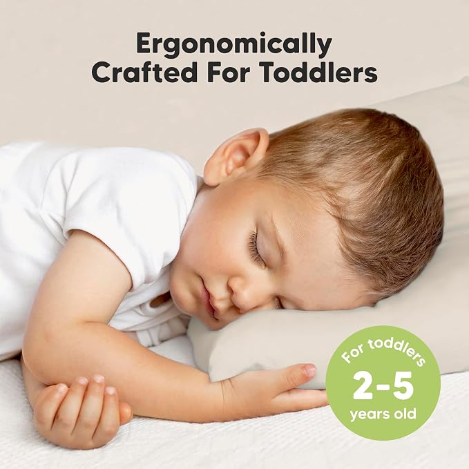 KeaBabies Toddler Pillow with Pillowcase, Jumbo 14X20 - Image 2
