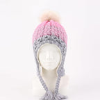 LANGZHEN Toddler Kids Infant Winter Hat, Earflap Knit Warm Cap Fleece Lined - Image 2