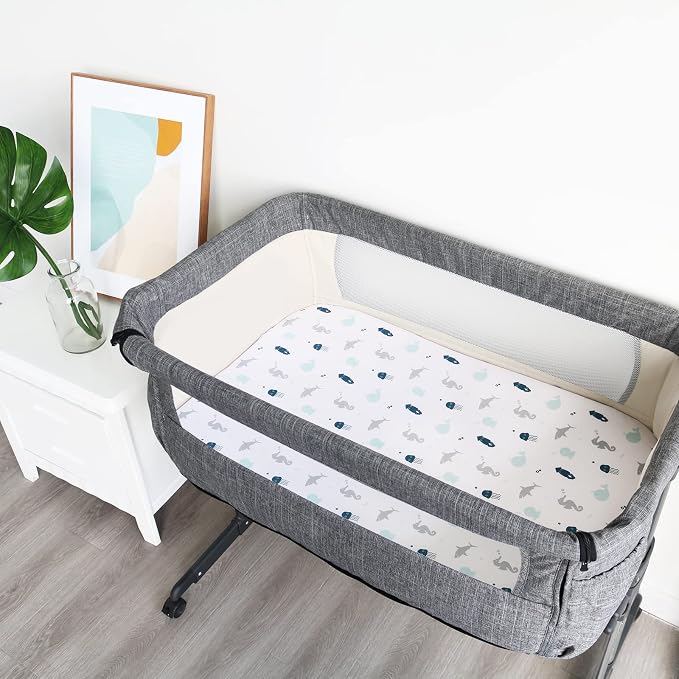 Bassinet Sheet, Bassinet Sheets 2 Pack, Ultra Soft Bassinet Sheets - Image 3
