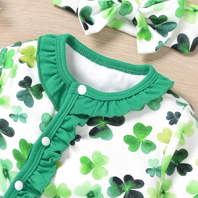 Aalizzwell Baby Girls Romper Outfit Fall Winter Clothes - Image 4