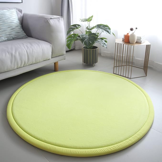 Loartee Thick Kids Round Rug by Loartee