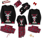 Awoscut Christmas Family Matching Pajamas Christmas Pjs Holiday Nightwear - Image 2