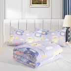 QOOMO Bear Comforter Twin Size, Kawaii Bedding Set - Image 4
