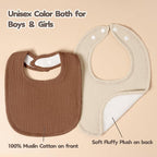 Susurration Muslin Baby Bibs 8 Pack Bandana Drool Bibs, Soft Square Adjustable - Image 4