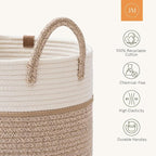 LA JOLIE MUSE Woven Rope Storage Baskets - Image 5