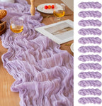 FEXIA 12 Pack Lilac Table Runner 35x120 Inches by FEXIA