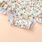 Infant Baby Girl Swimsuit One-Piece Long Sleeve Rash Guard - Image 6