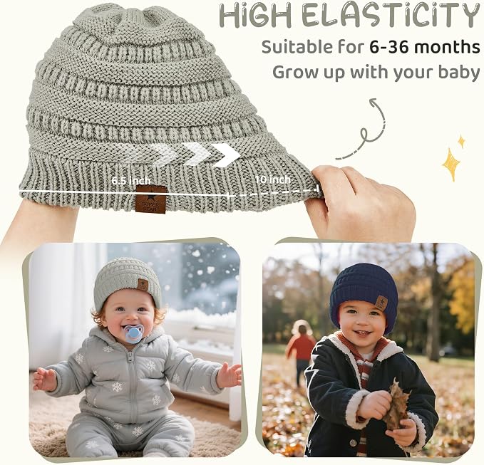 Durio Unisex Baby Beanie - Image 4