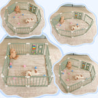 Foldable Wooden Baby Playpen - Image 6