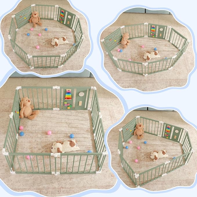 Foldable Wooden Baby Playpen - Image 6