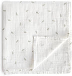 mushie Muslin Baby Swaddle Blanket | 100% Organic Cotton by mushie
