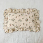BuLuTu Kids Toddler Muslin Pillowcase Girls Boys Shabby Chic Floral Pillow Cases - Image 3