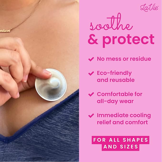 LaVie Silver Nursing Cups, Soothing Protection - Image 4