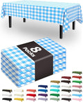 Pureegg Plastic Table Cloth Disposable 8 Pack, 54 x 108 Inch Table Cloths by Pureegg