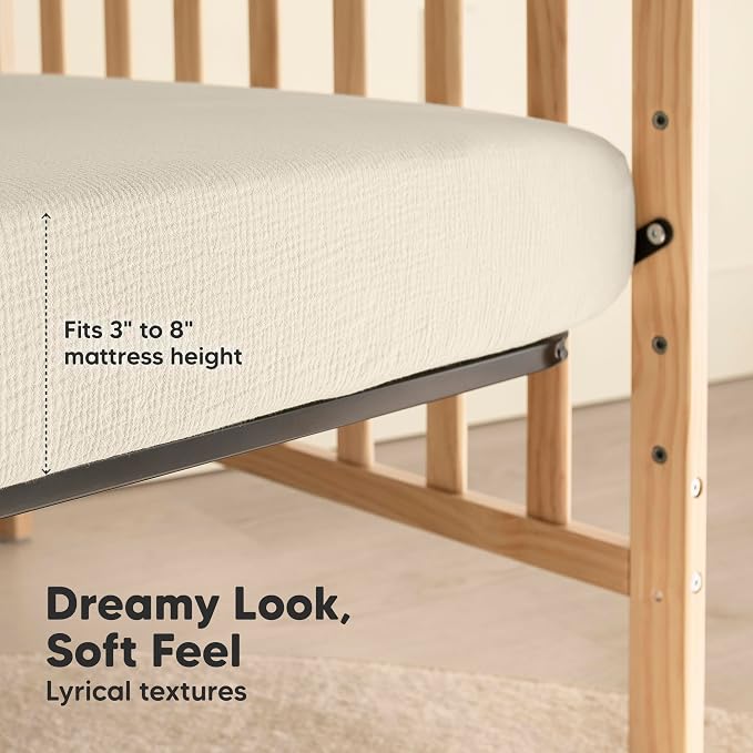 KeaBabies 2-Pack Muslin Crib Sheets - Image 6