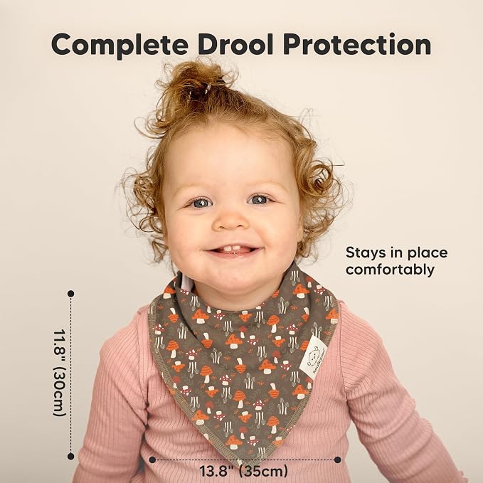 8-Pack Organic Baby Bandana Bibs - Image 5