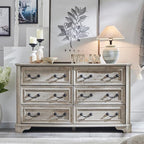 T4TREAM Farmhouse 6 Drawers Dresser - Image 3