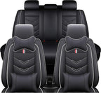 Leather Car Seat Covers Fit for LR Defender 2020-2025, 5 Seater Waterproof and by TENDER+GLOW